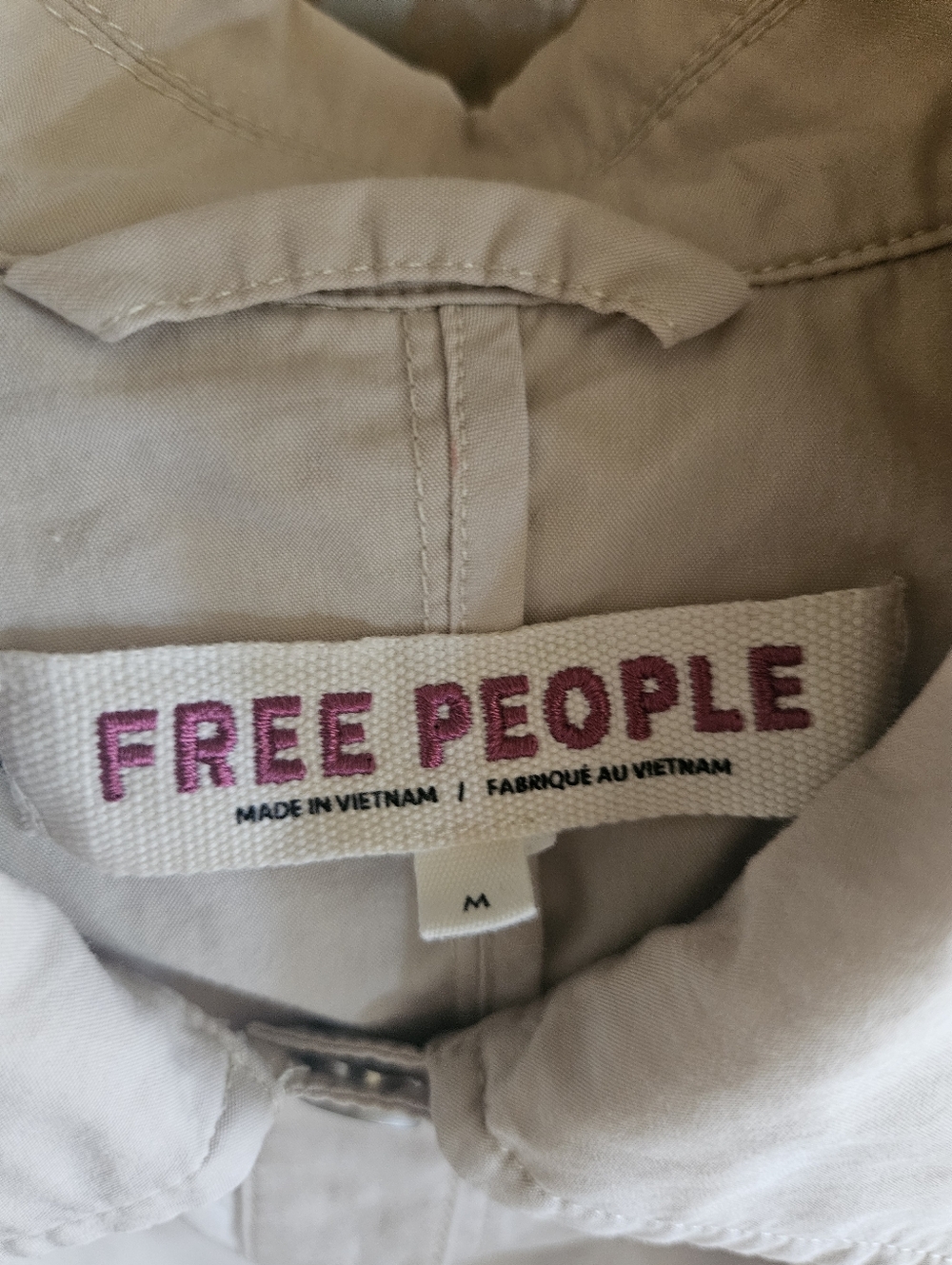 Free People Neutral Beige Longline Trench Coat - Picture 17 of 17